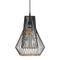 Plafondlamp 28 x 28 x 36 cm Metaal Wit Rotan