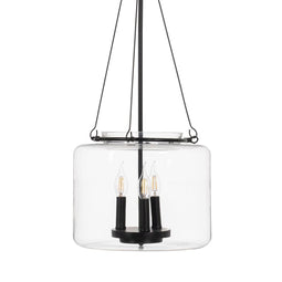 Plafondlamp Zwart Kristal Ijzer 220-240 V 35 x 35 x 72 cm