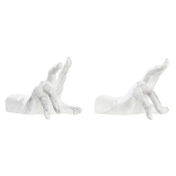 Bokstöd DKD Home Decor Hars Marmer 20,5 x 14 x 15,5 cm