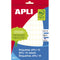 Klevende etiketten Apli Wit 10 Lakens 8 x 12 mm (10 Stuks)