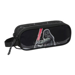 Pennenetui met 2 vakken Star Wars The fighter Zwart 21 x 8 x 6 cm