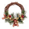 Kerstkroon Rotan Multicolour Natuurlijk PVC 25 x 25 x 10 cm