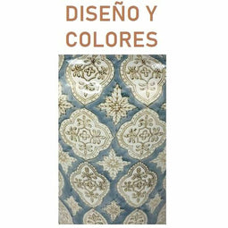 Bureaulamp DKD Home Decor Porselein Beige Blauw Polyester (35 x 35 x 57 cm)