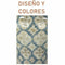 Bureaulamp DKD Home Decor Porselein Beige Blauw Polyester (35 x 35 x 57 cm)