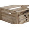 Set decoratieve dozen Home ESPRIT Bruin Zwart Paulownia hout Wereldkaart 39 x 28 x 14,5 cm (5 Ond...