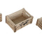 Set decoratieve dozen Home ESPRIT Bruin Zwart Paulownia hout Wereldkaart 39 x 28 x 14,5 cm (5 Ond...