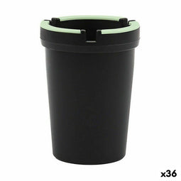 Asbak Wooow Zwart Plastic 8 x 8 x 11 cm (36 Stuks)