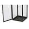 Lykta Home ESPRIT Zwart Zilverkleurig Kristal Staal 18 x 18 x 41 cm (2 Onderdelen)