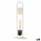 Toiletpapierhouder met borstelstandaard 16 x 28,5 x 80,8 cm Roze Metaal Plastic Bamboe (4 Stuks)