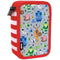 Driedubbele Pennenzak Milan Vikings Multicolour 19,5 x 13 x 7,5 cm