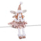 Kerstversiering Multicolour Metaal Polyfoam Weefsel Engel 16 x 7 x 36 cm