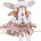 Kerstversiering Multicolour Metaal Polyfoam Weefsel Engel 16 x 7 x 36 cm