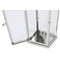 Lykta Home ESPRIT Zilverkleurig Kristal Staal Verchroomd 23 x 23 x 60 cm (3 Onderdelen)