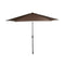 Parasoll DKD Home Decor Zwart Bruin Staal 300 x 300 x 250 cm