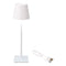 Ledtafellamp Lumineo 894378 Wit Metaal 37 cm Herlaadbaar
