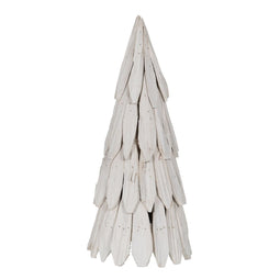 Kerstboom Wit Paulownia hout 28 x 28 x 62 cm