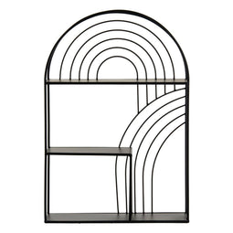 Planken 51 x 13 x 76,5 cm Zwart Metaal