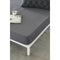 Verstelbaar onderlaken Naturals ELBA Donker grijs 135 x 200 (Bed van 135)