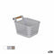 Veelzijdige mand Confortime Plastic Met handvatten Hout 13 x 11 x 8 cm (36 Stuks)