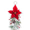 Deurhanger Kerstmis Rood Multicolour Plastic Weefsel Ananas 60 cm