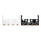 Kapstok voor deur DKD Home Decor 8424001835546 Trein Wit Zwart Metaal Hout MDF 28,5 x 8,5 x 16,5...