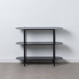 Tv-meubel 90 x 28 x 70,3 cm Zwart Staal