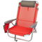 Klapstoel met Hoofdsteun Aktive Menorca Rood 51 x 76 x 45 cm (2 Stuks)