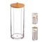 Dispenser Ballete Wattenschijfjes Bamboe 7,3 x 18,5 cm