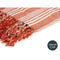 Multifunctionele sjaal Strepen 235 x 205 cm Wit Rood (8 Stuks)