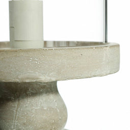 Bureaulamp LÁMPARAS INDUSTRIALES 20,5 x 20,5 x 43 cm Kristal Grijs Cement