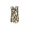 Kaarshouder DKD Home Decor Gouden Aluminium 13 x 13 x 23 cm