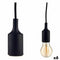 Plafondlamp 60 W 220-250 V Zwart Plastic (6 Stuks)