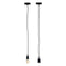 Plafondlamp 60 W 220-250 V Zwart Plastic (6 Stuks)