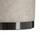 Poef Grijs Synthetisch Leer 38 x 38 x 42 cm DMF