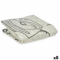Hoes voor Strijkplank Grijs 140 x 50 cm Strijkijzer (8 Stuks)