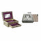 Doos-Juwelenkistje DKD Home Decor 17,5 x 12,5 x 8,5 cm Champagne Beige Hout Aluminium