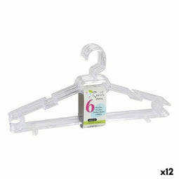 Kledinghangers Ruth Dem Ruth Kristal 6 Onderdelen 43 x 22 x 4,5 cm (12 Stuks)