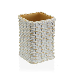 Tandenborstelhouder Beige Hars (7,5 x 10 x 7,5 cm)
