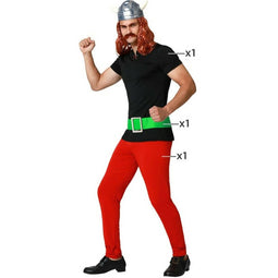 Kostuums voor Volwassenen Viking Man Rood Maat XL