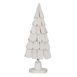 Kerstboom Wit Paulownia hout 38 x 20 x 100 cm