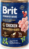 BRIT Premium by Nature Chicken with hearts - nat hondenvoer - 400g