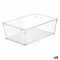 Multi-functionele Kist Quttin Transparant 20 x 32,5 x 10 cm (12 Stuks)