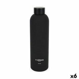 Thermosfles ThermoSport Soft Touch Zwart 1 L (6 Stuks)