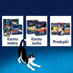 Purina Felix Sensations Mix Kalkoen, Makreel, Lam, Haring - nat kattenvoer - 12x85 g