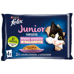 Felix Fantastic Junior landsmaken in gelei - kip, zalm - 340g (4x 85g)
