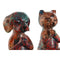 Decoratieve figuren Home ESPRIT Multicolour dieren 17 x 14 x 22,5 cm (2 Stuks)