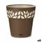 Zelfwaterende bloempot Stefanplast Cloe Bruin Plastic 29 x 29 x 29 cm (6 Stuks)