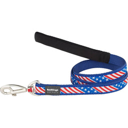 Hondenriem Red Dingo STYLE US FLAG 15mm x 120 cm