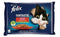 Felix Fantastic plattelandsvlees met groenten - kip met tomaten, rundvlees met wortelen - 340g (4...