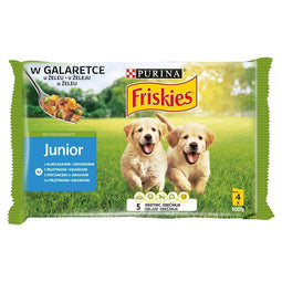 FRISKIES Junior Kip met Erwten - nat hondenvoer - 4x100g